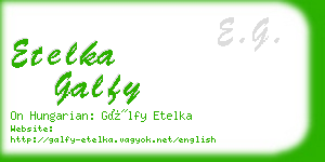 etelka galfy business card